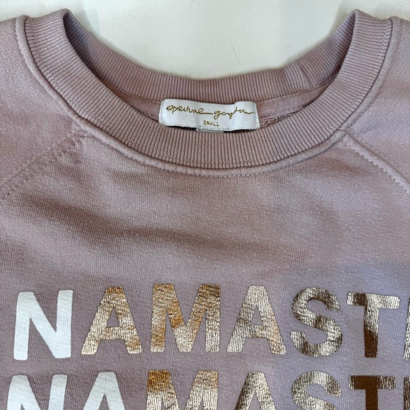 Spiritual Gangster Namaste Graphic Light Pink  Pullover Sweatshirt Sz Small - Picture 6 of 13